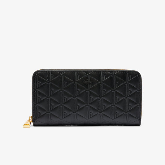 Billetera De Cuero Con Relieve Maheki