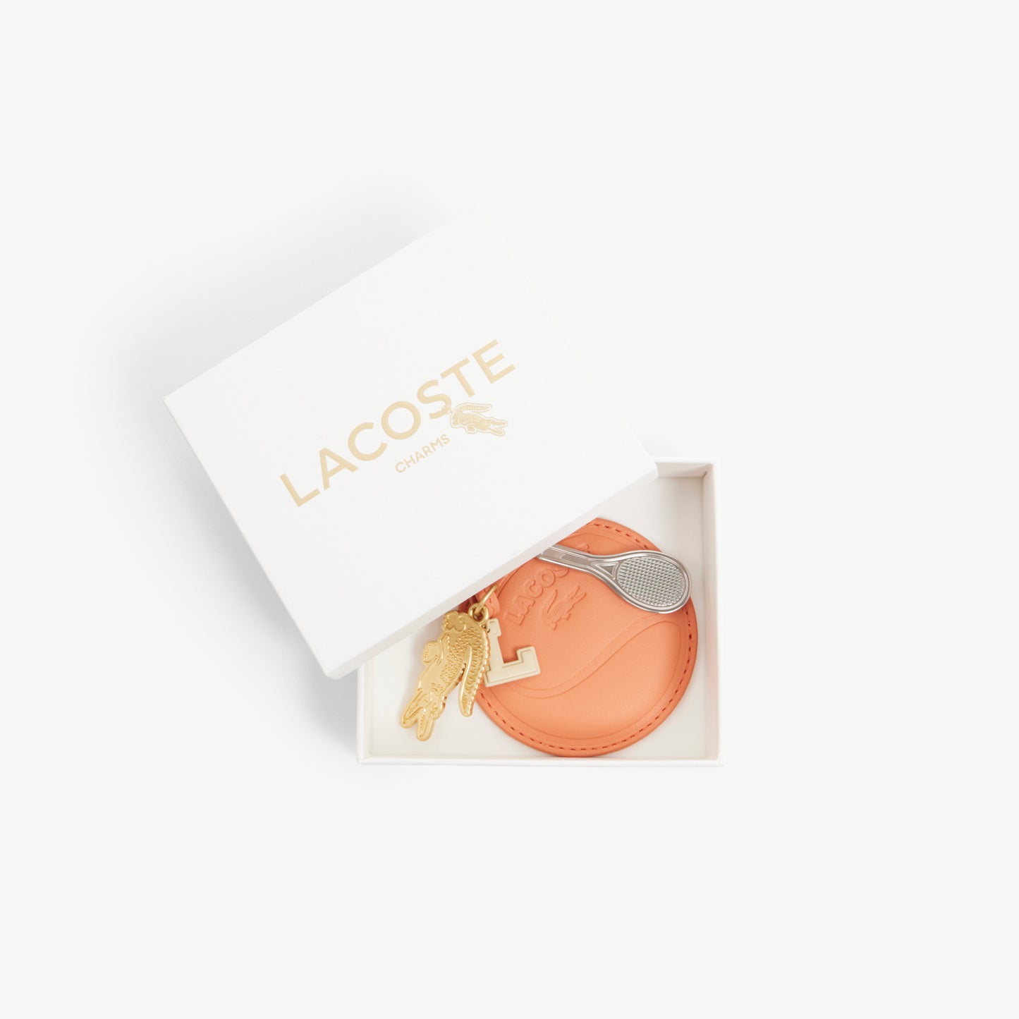 Llavero Con Colgantes De Raqueta, Espejo, Cocodrilo Y L