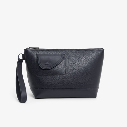 Clutch Club Lacoste En Cuero Granulado