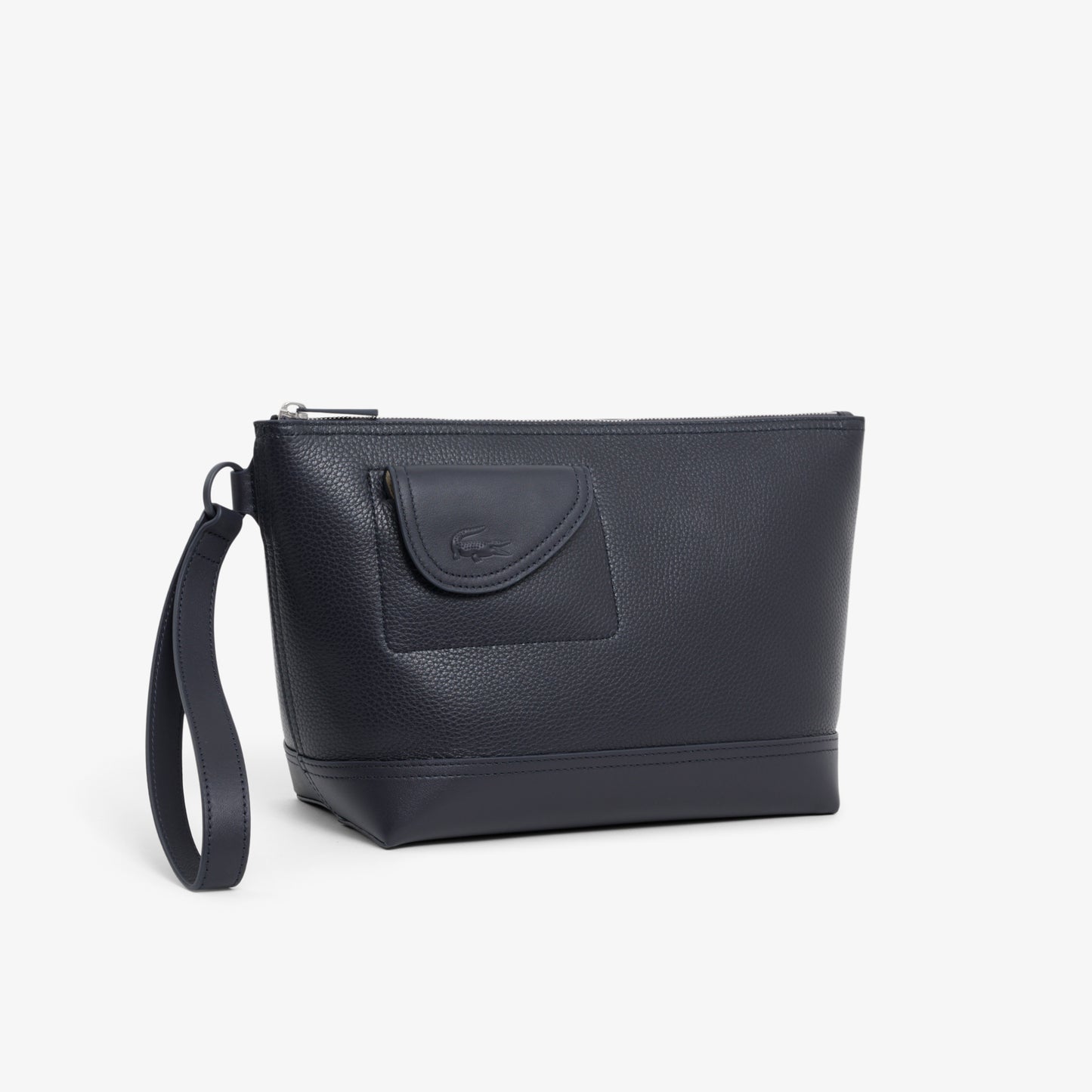 Clutch Club Lacoste En Cuero Granulado