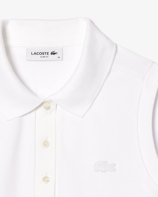 Polo L.12.d De Piqué Elastizado Sin Mangas Slim Fit