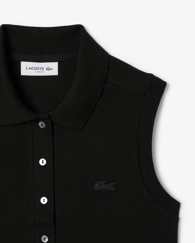 Polo L.12.d De Piqué Elastizado Sin Mangas Slim Fit