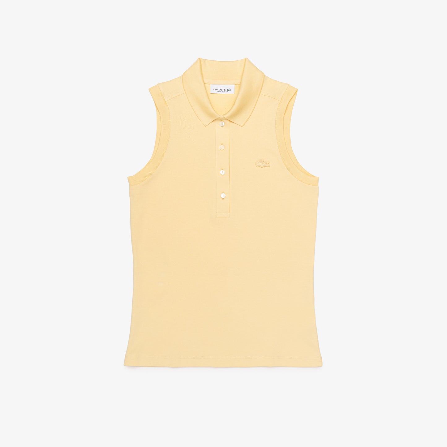Polo L.12.d De Piqué Elastizado Sin Mangas Slim Fit