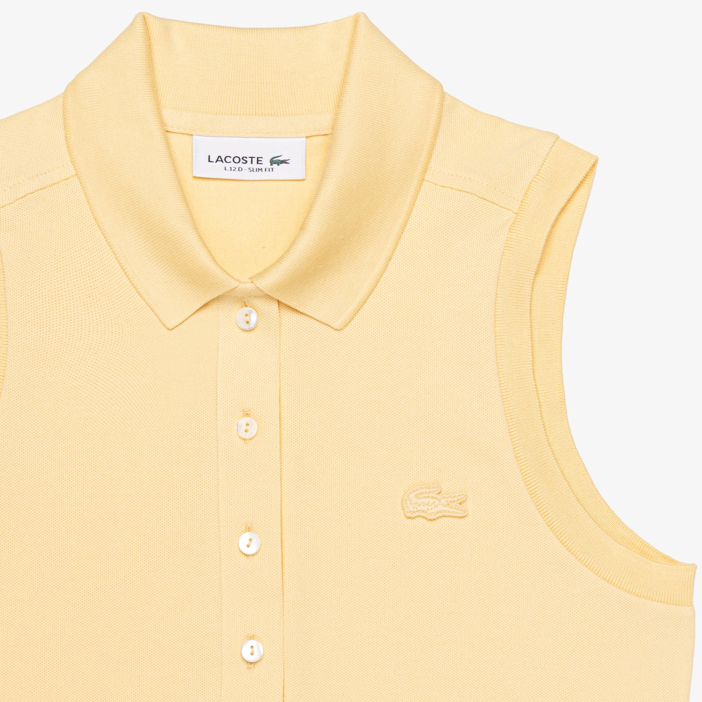 Polo L.12.d De Piqué Elastizado Sin Mangas Slim Fit