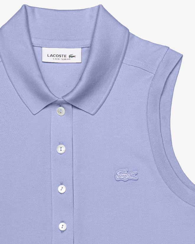 Polo L.12.d De Piqué Elastizado Sin Mangas Slim Fit