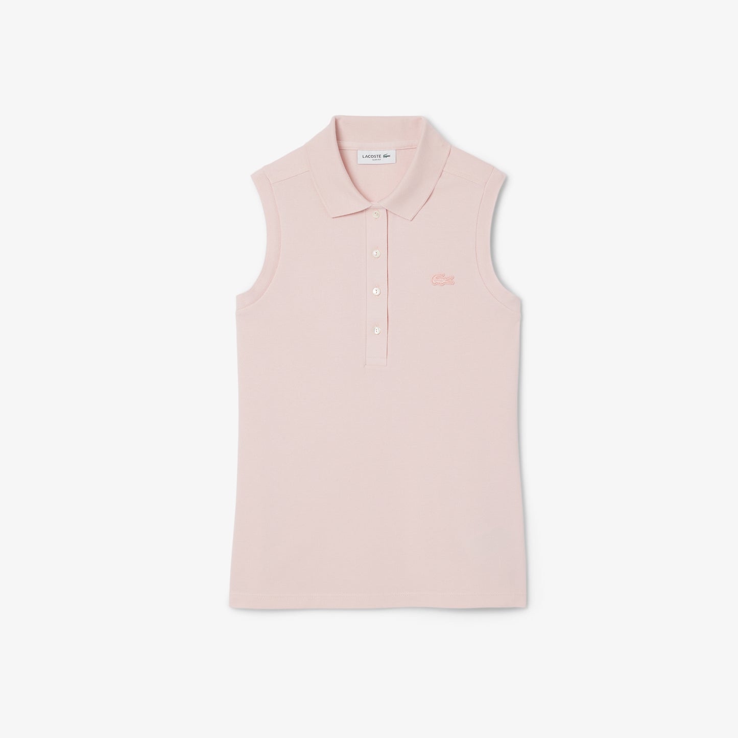 Polo L.12.d De Piqué Elastizado Sin Mangas Slim Fit