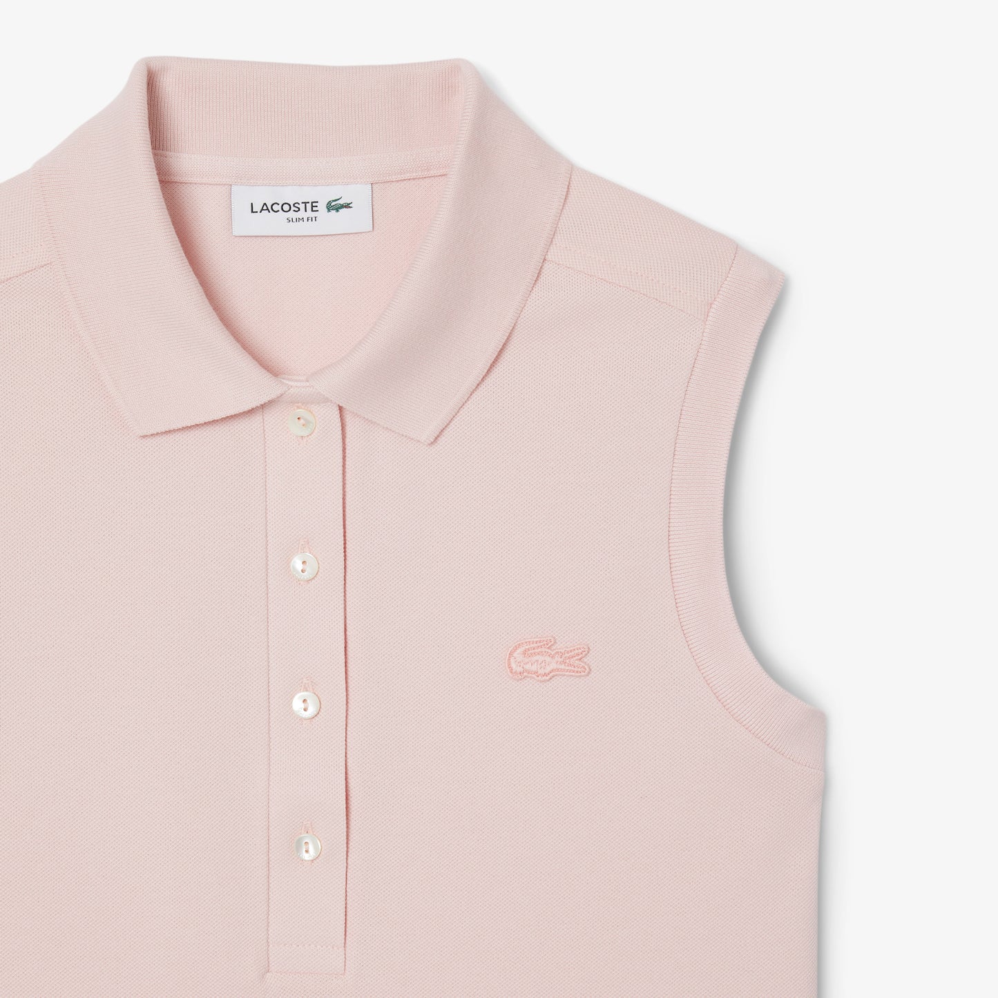 Polo L.12.d De Piqué Elastizado Sin Mangas Slim Fit