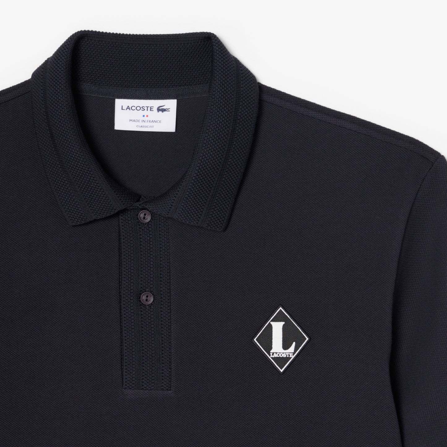 Polo De Corte Clásico Con Insignia Fabricado En Francia