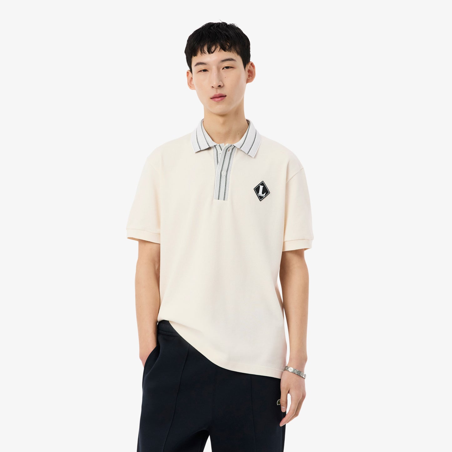 Polo De Corte Clásico Con Insignia Fabricado En Francia