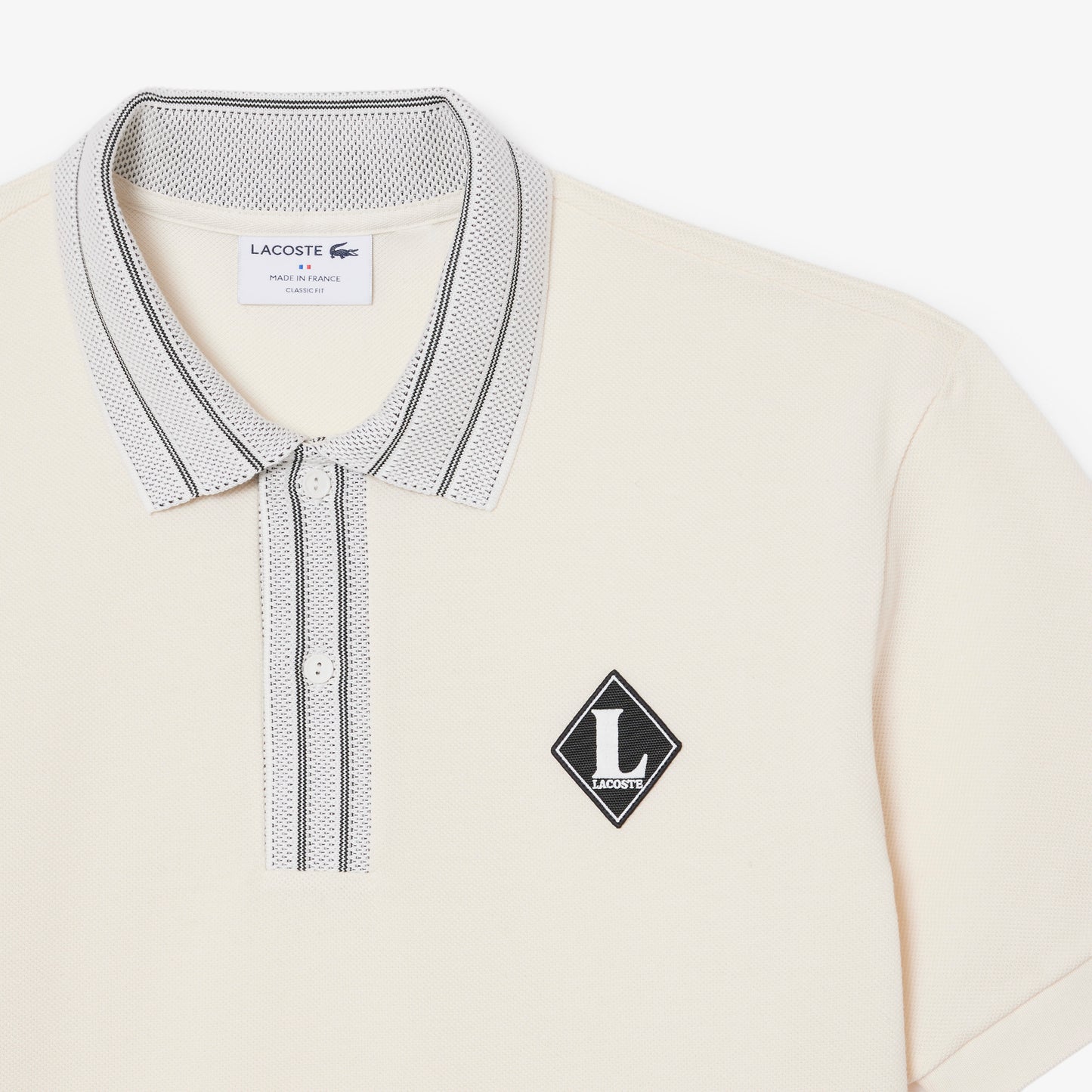 Polo De Corte Clásico Con Insignia Fabricado En Francia