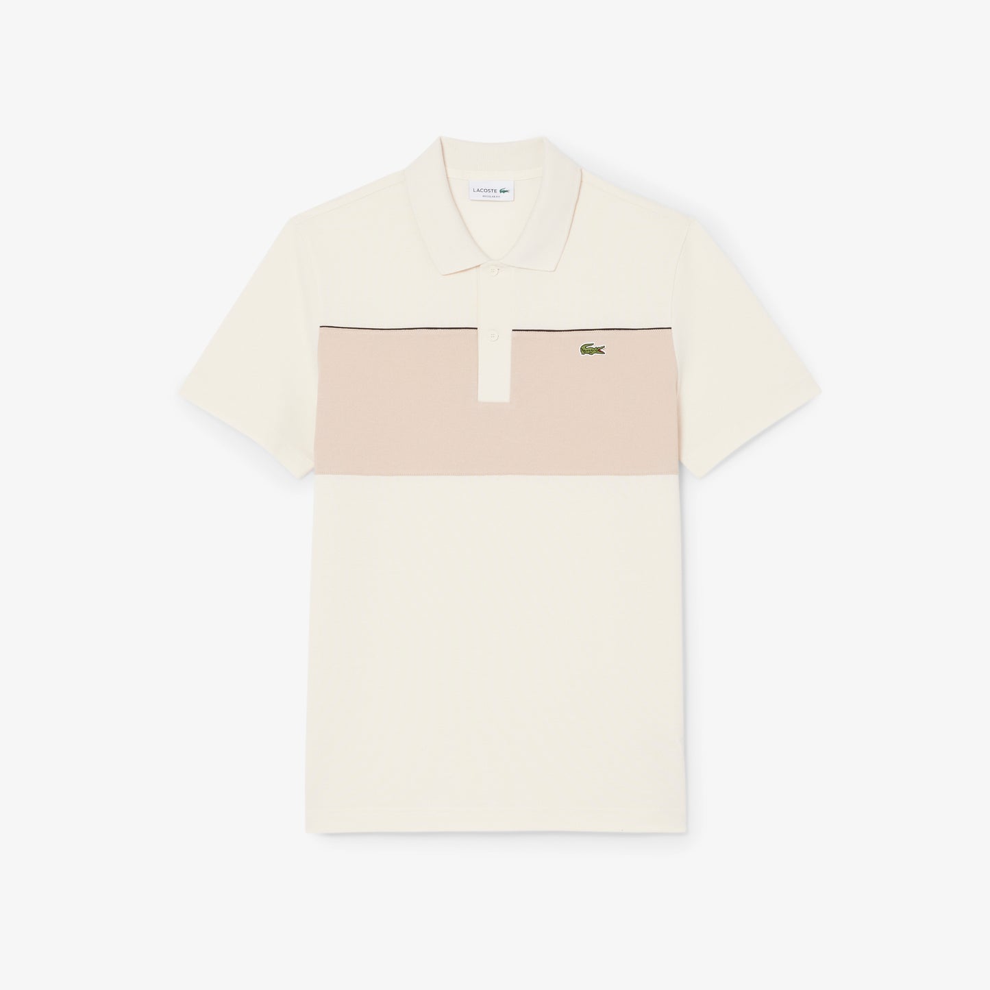 Polo De Piqué De Corte Regular Con Bloques De Color