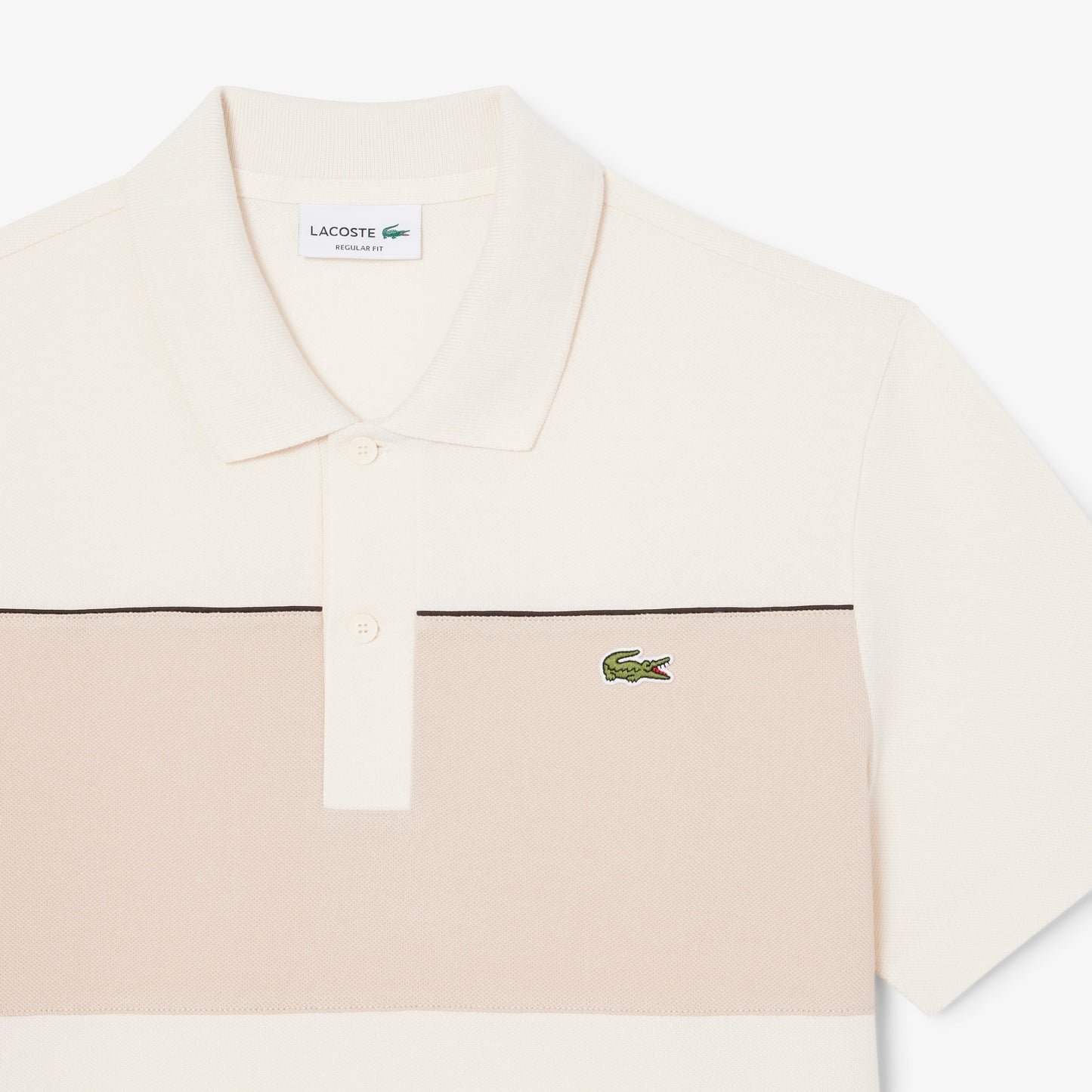 Polo De Piqué De Corte Regular Con Bloques De Color