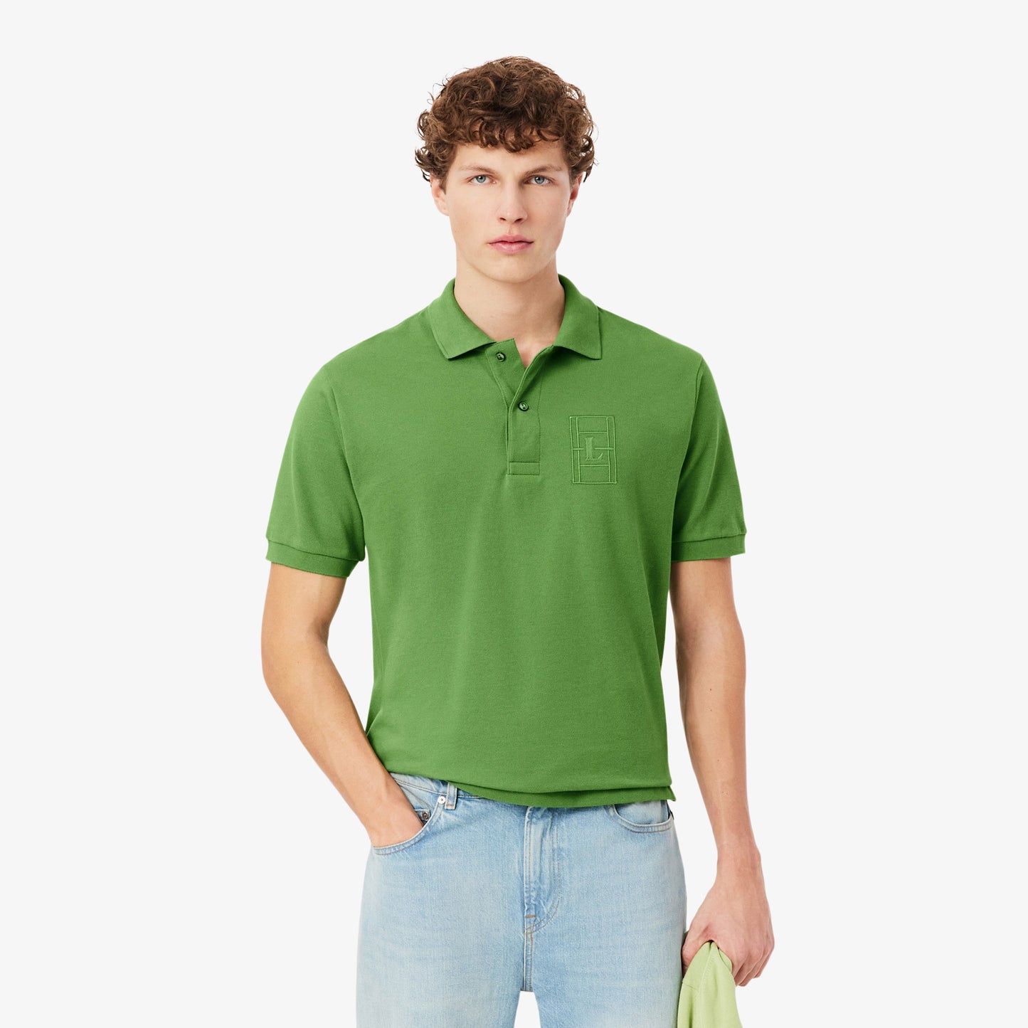 Polo De Corte Clásico De Petit Piqué Con Detalle Bordado