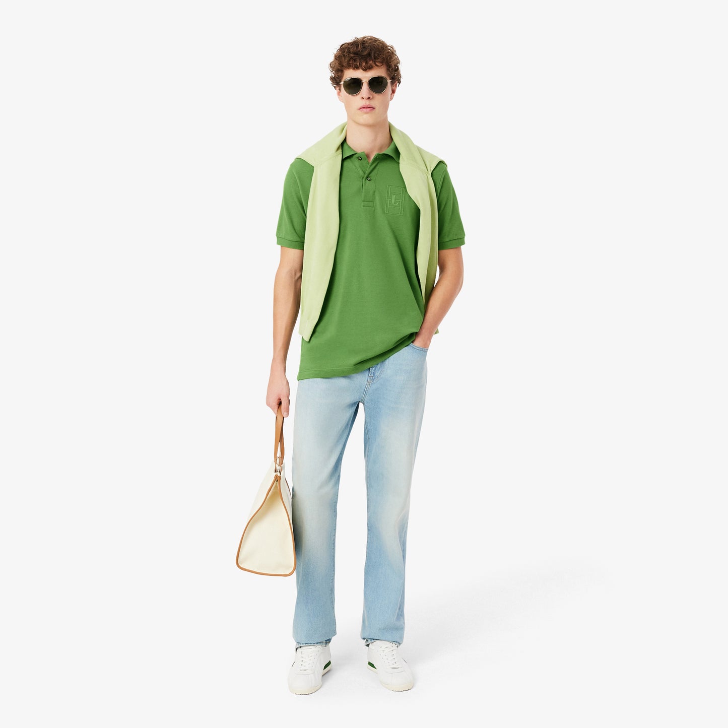 Polo De Corte Clásico De Petit Piqué Con Detalle Bordado