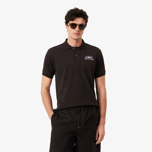 Polo De Corte Clásico Con Detalles De Marca Gráficos