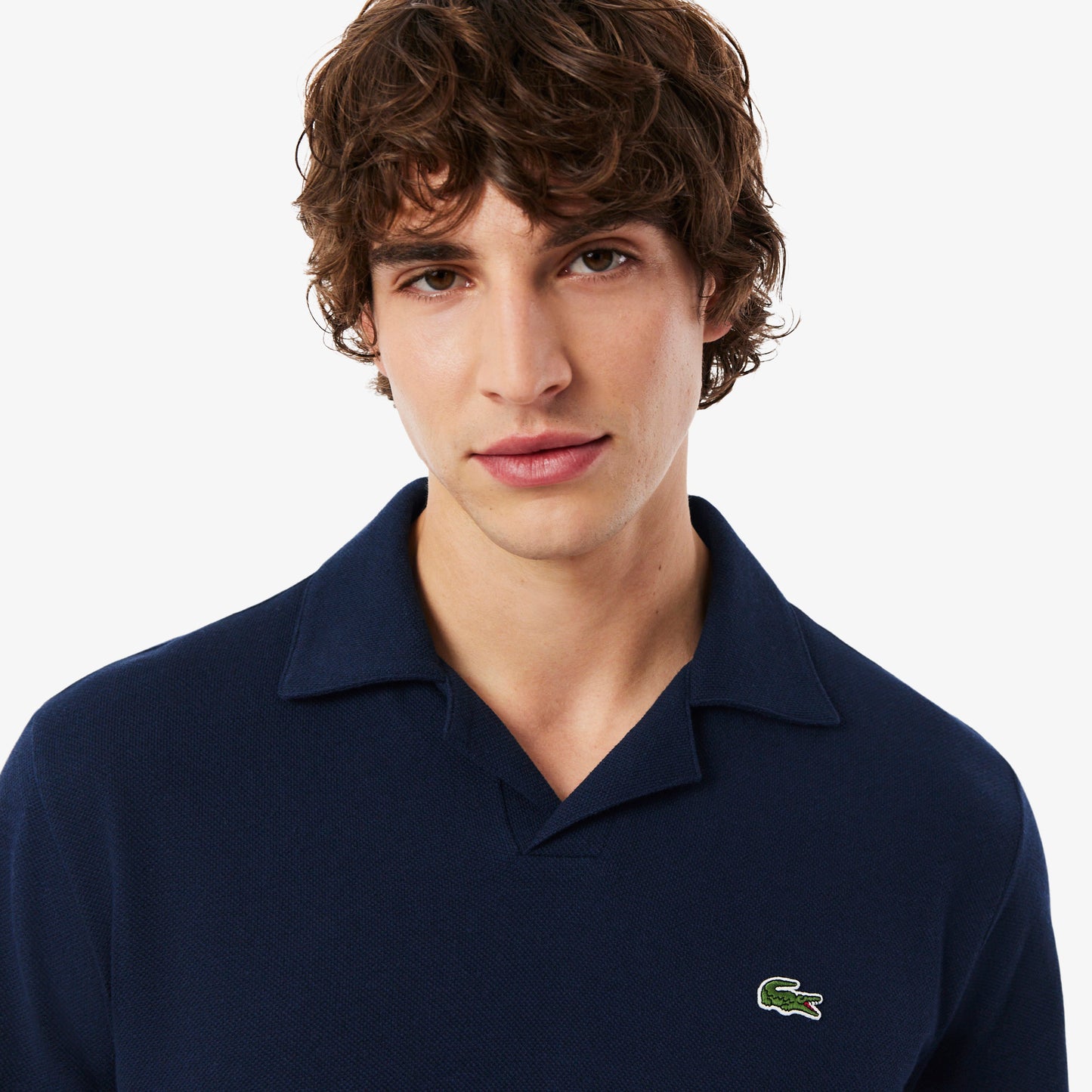 Polo De Corte Clásico Mezcla De Algodón Y Lino