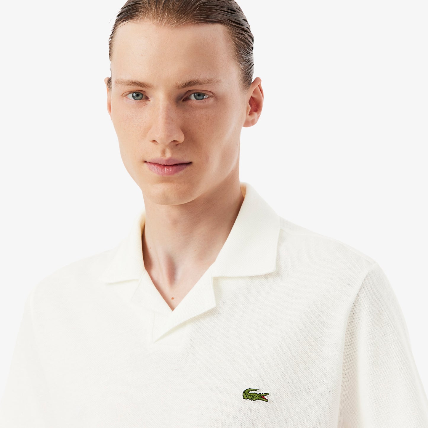 Polo De Corte Clásico Mezcla De Algodón Y Lino