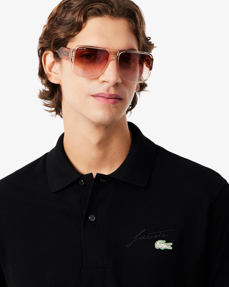 Polo De Minipiqué Con Detalle Bordado Fit Clásico