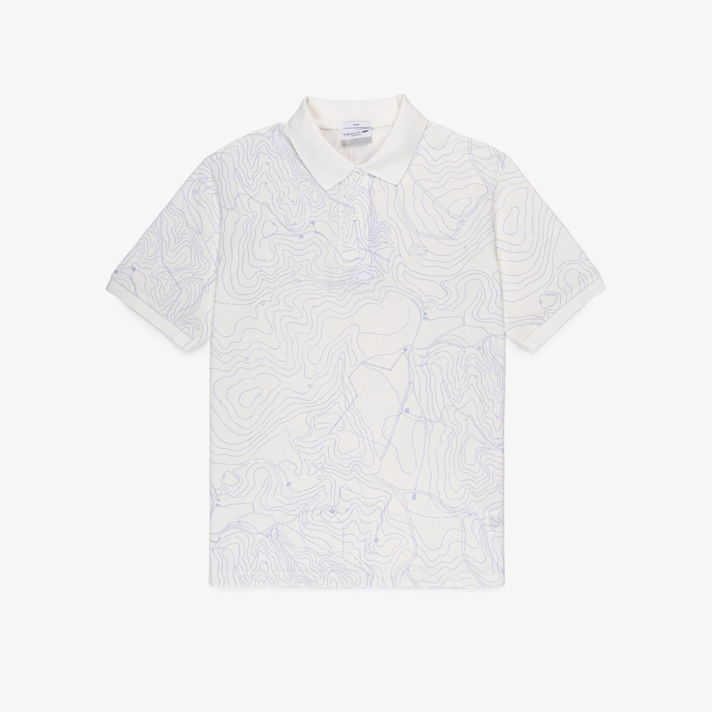 Polo De Piqué Estampado Holgado Para Hombre
