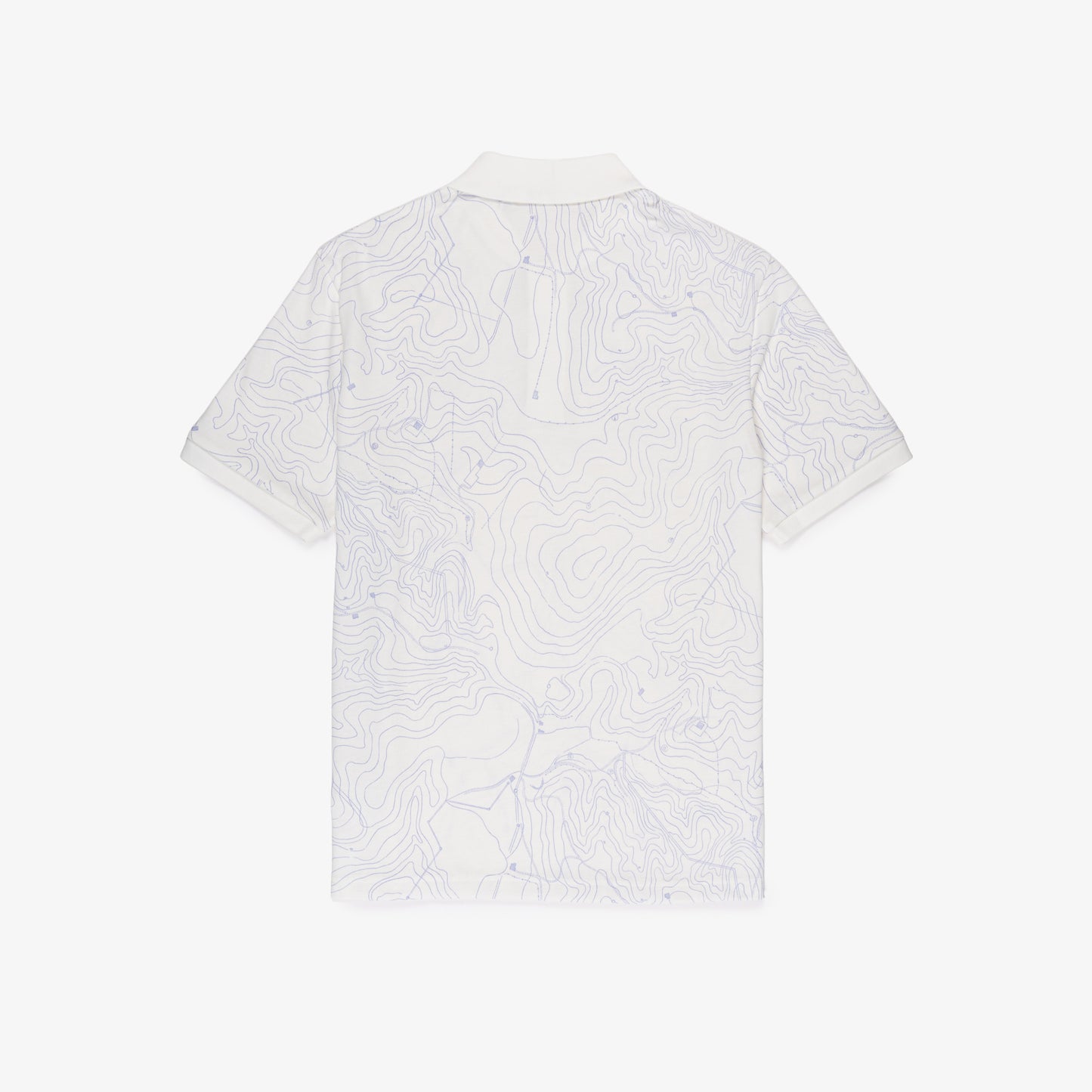 Polo De Piqué Estampado Holgado Para Hombre