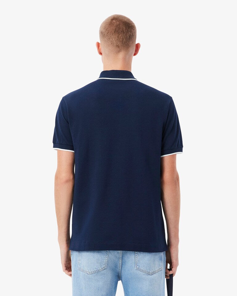 Polo L.12.12 Con Acento En El Bolsillo Fit Clásico