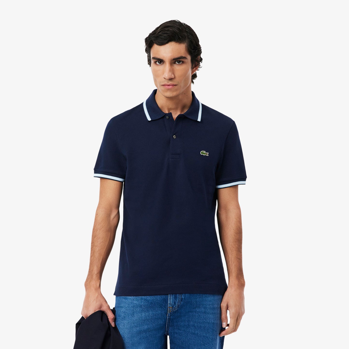 Polo L.12.12 Con Acento En Ruedo Fit Regular