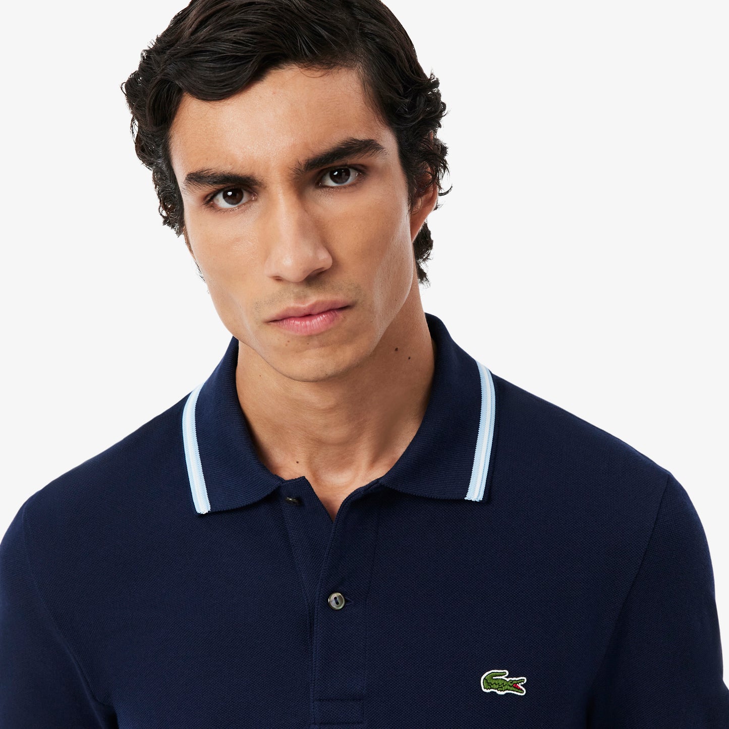 Polo L.12.12 Con Acento En Ruedo Fit Regular