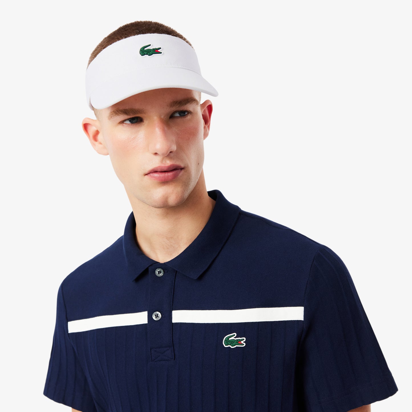 Visera Deportiva De Tafetán Con Diseño Diamante