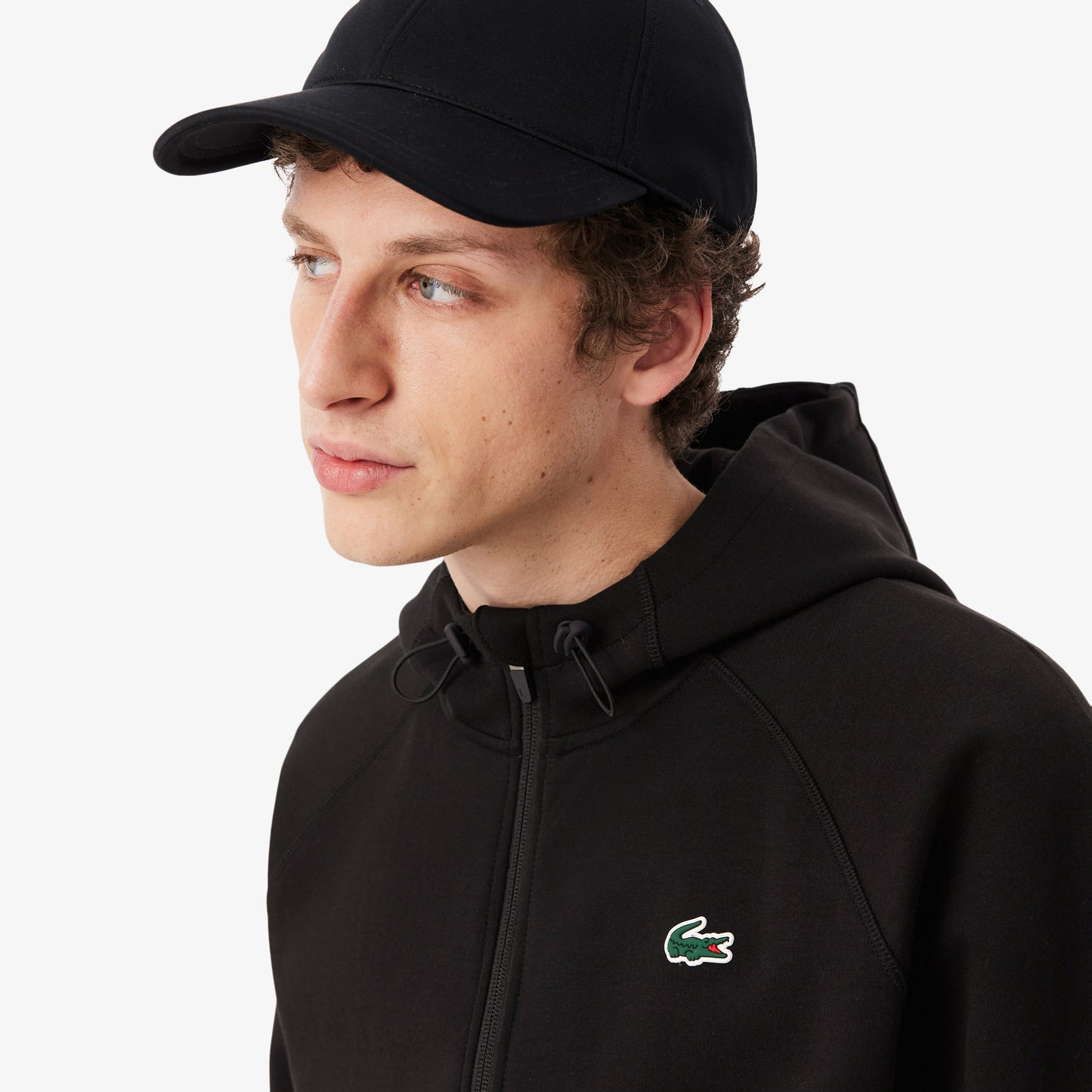 Sudadera Deportiva Elástica Con Capucha Y Cremallera