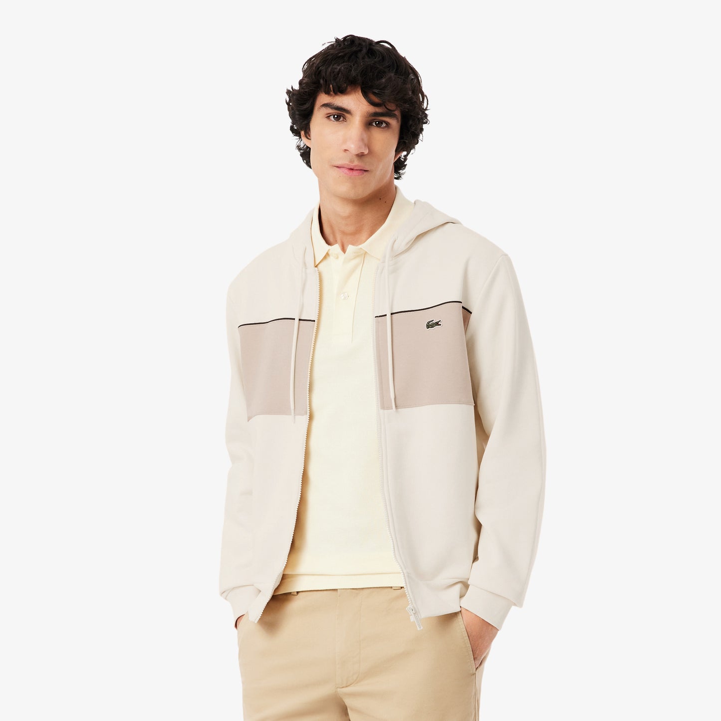 Sudadera Con Capucha Y Cremallera Con Bloques De Color
