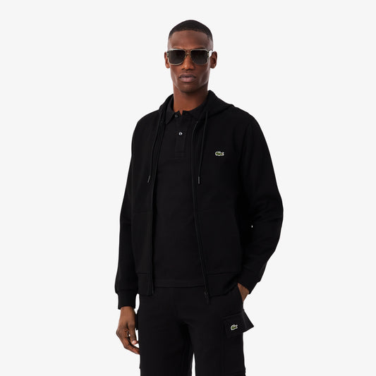 Sudadera De Lana Con Capucha Y Cremallera