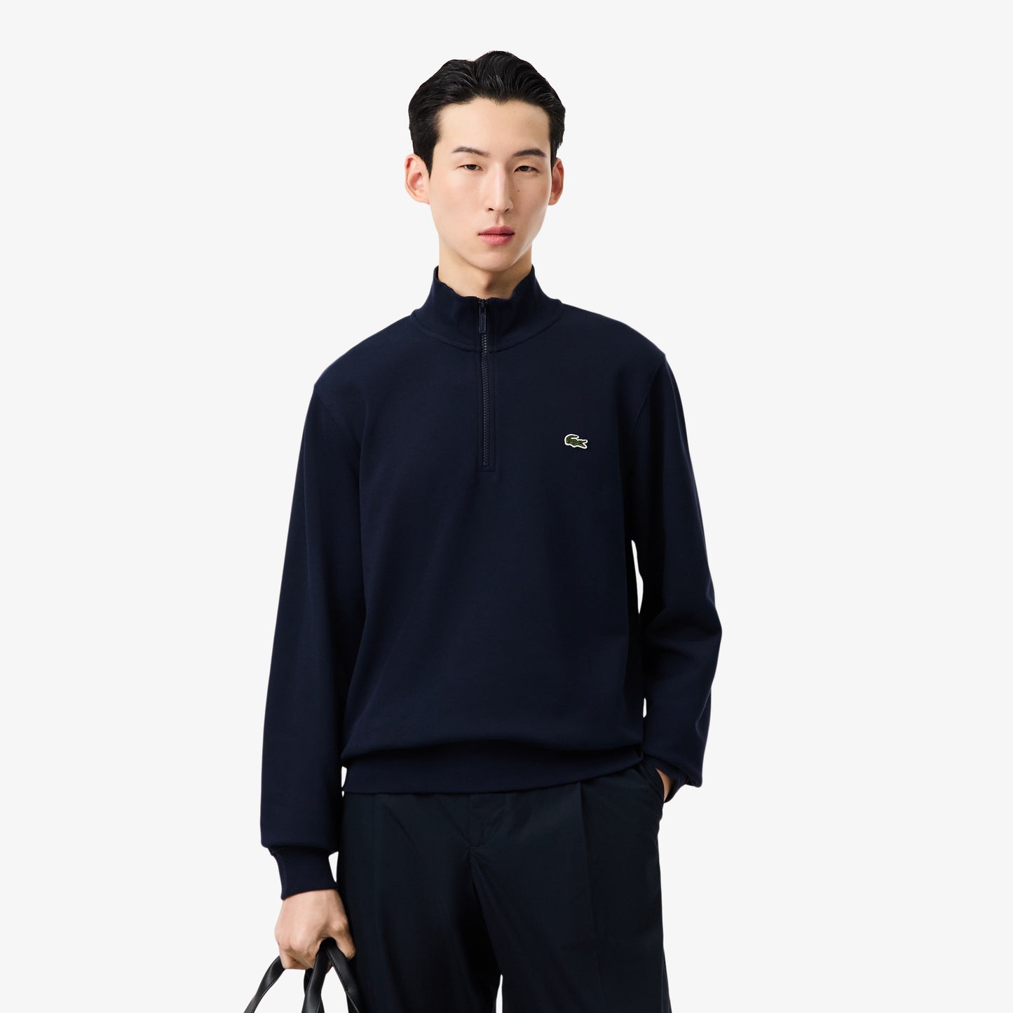 Sudadera Con Cuello Alto Y Cremallera