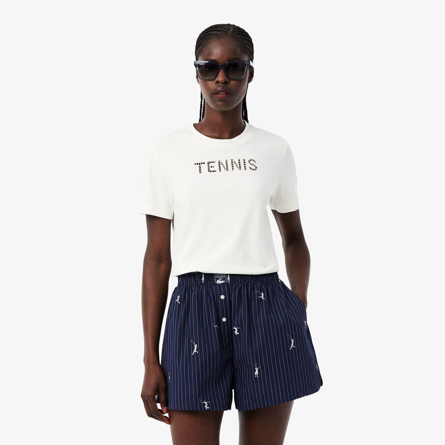 Camiseta Con Bordado De Tenis