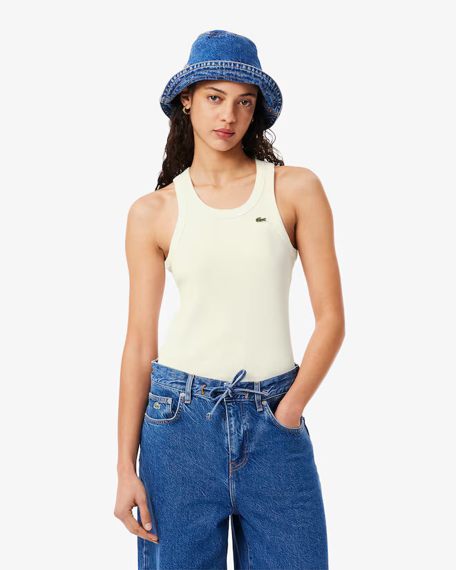 Camiseta Sin Mangas De Algodón Slim Fit