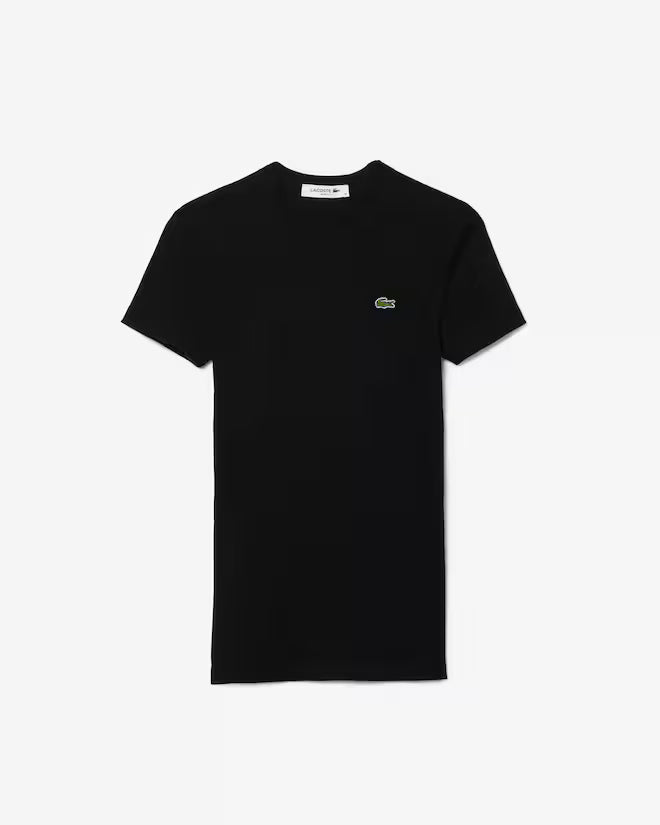 Camiseta De Algodón Acanalada Al Cuerpo