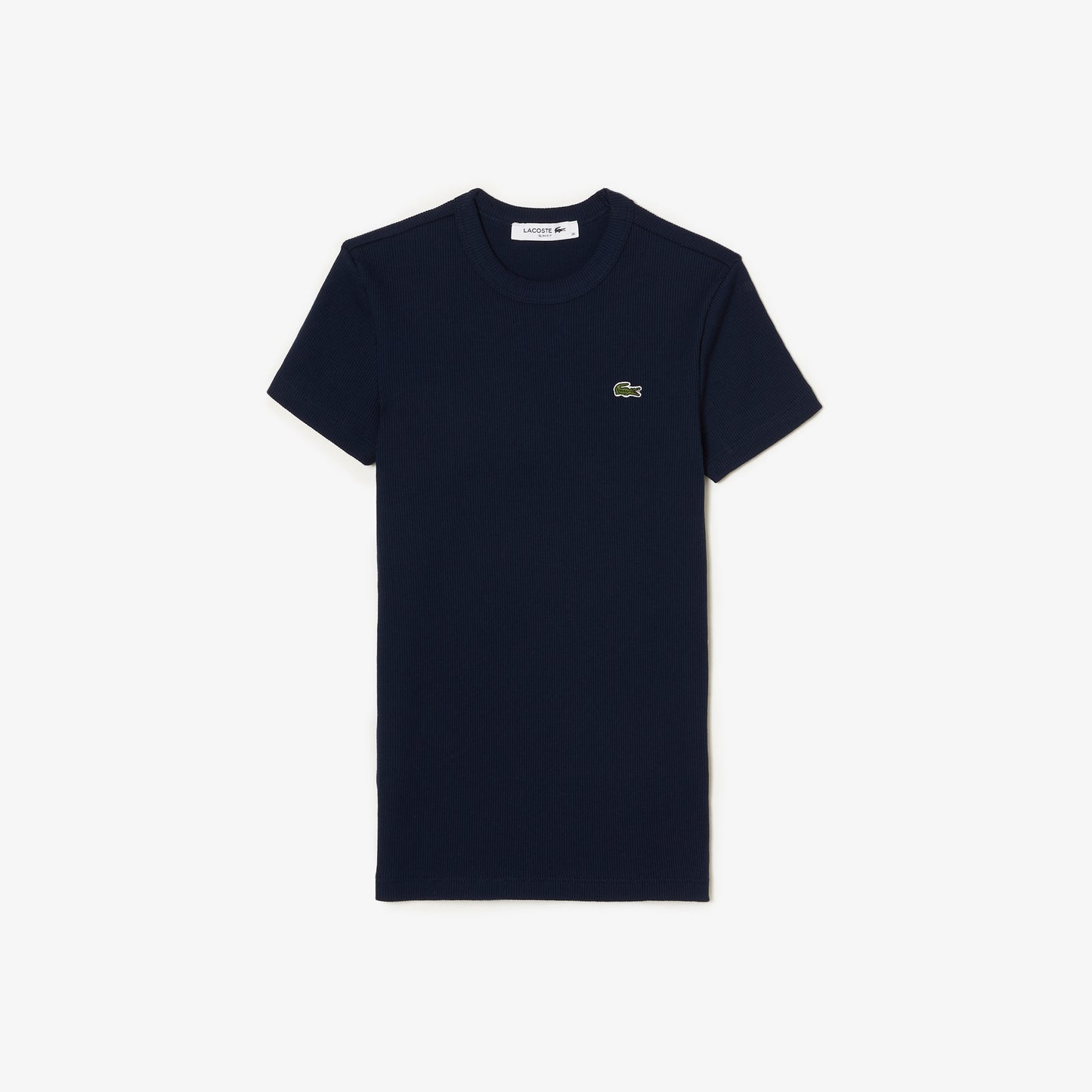 Camiseta De Algodón Acanalada Al Cuerpo