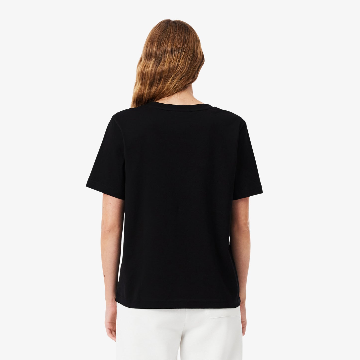 Camiseta De Algodón Suave Cuello En V Fit Relax
