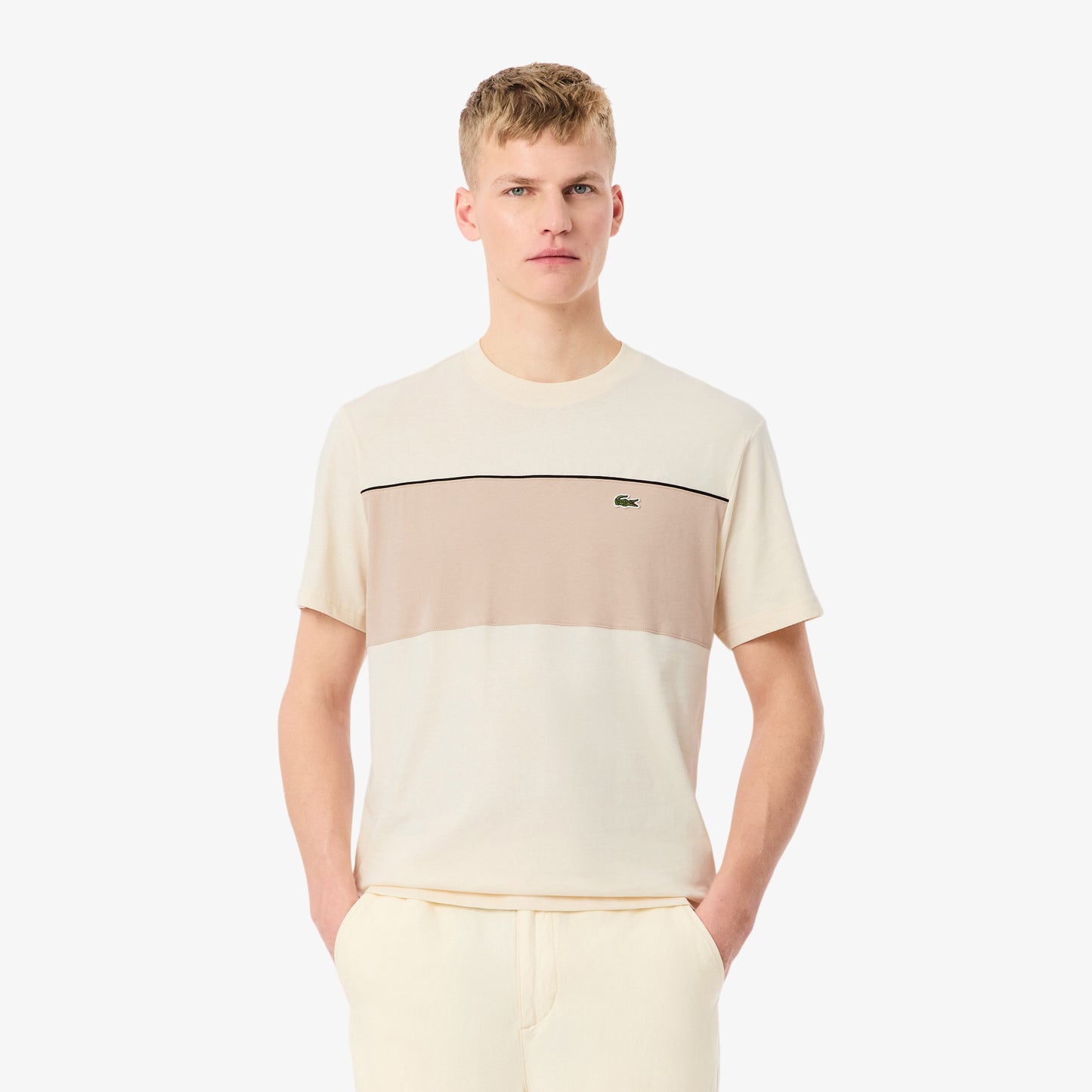 Camiseta De Algodón Con Bloques De Color