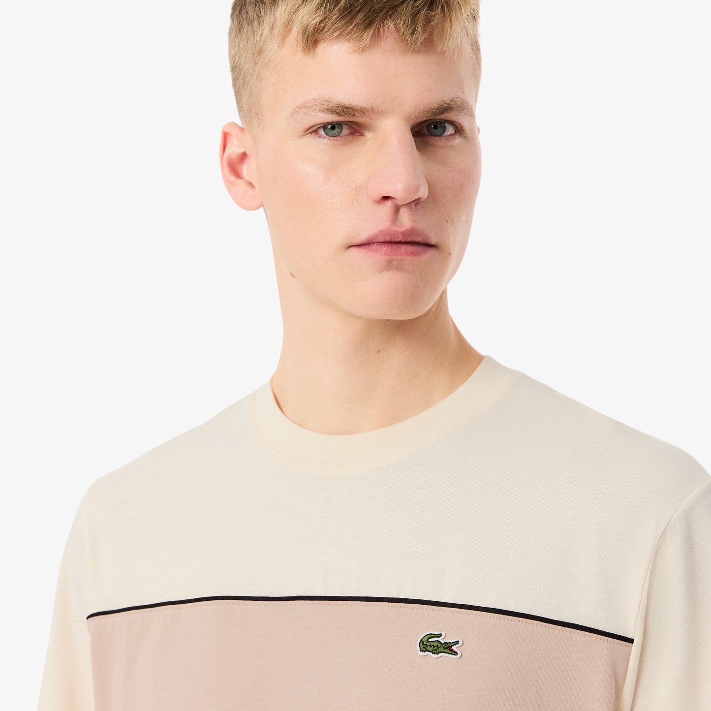 Camiseta De Algodón Con Bloques De Color