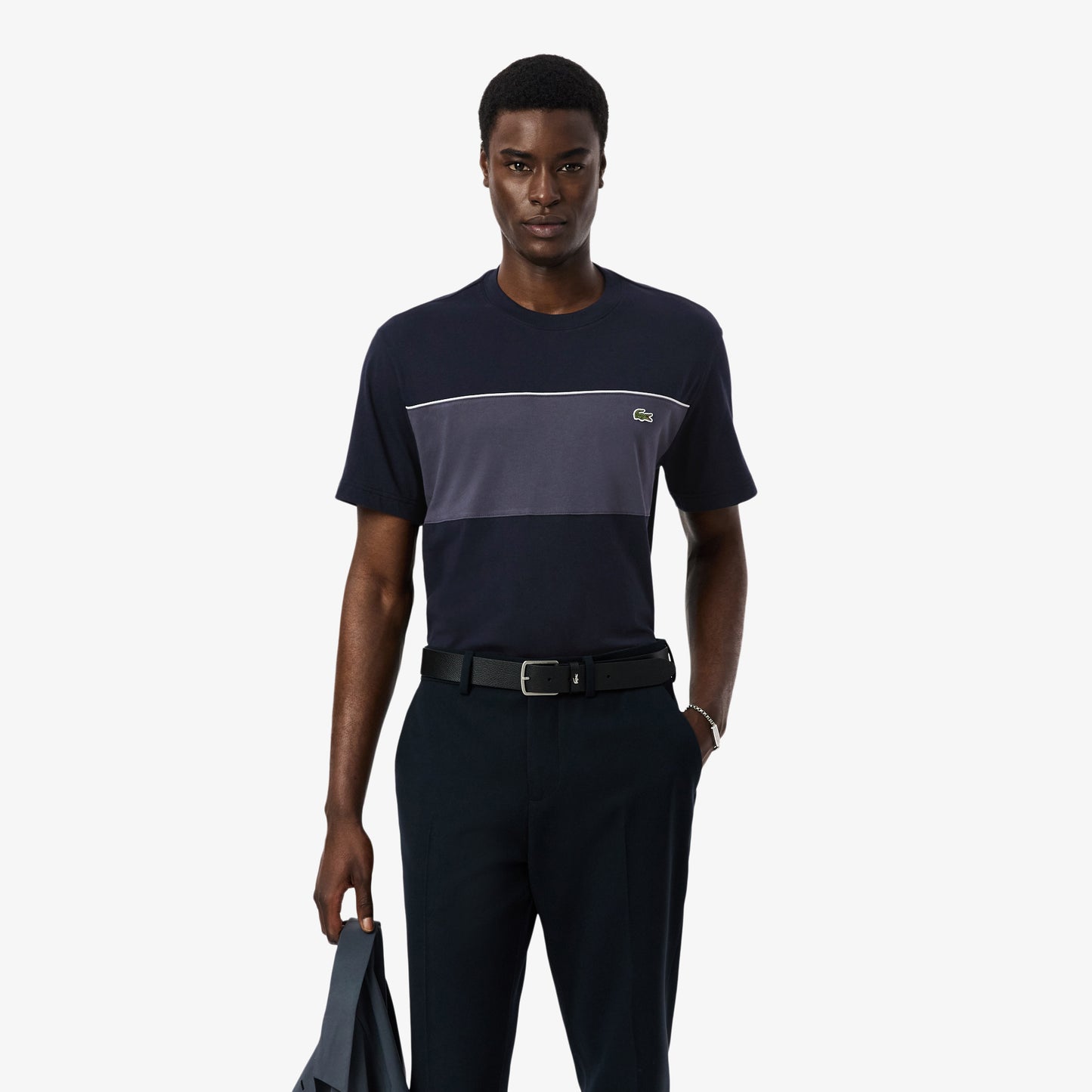 Camiseta De Algodón Con Bloques De Color