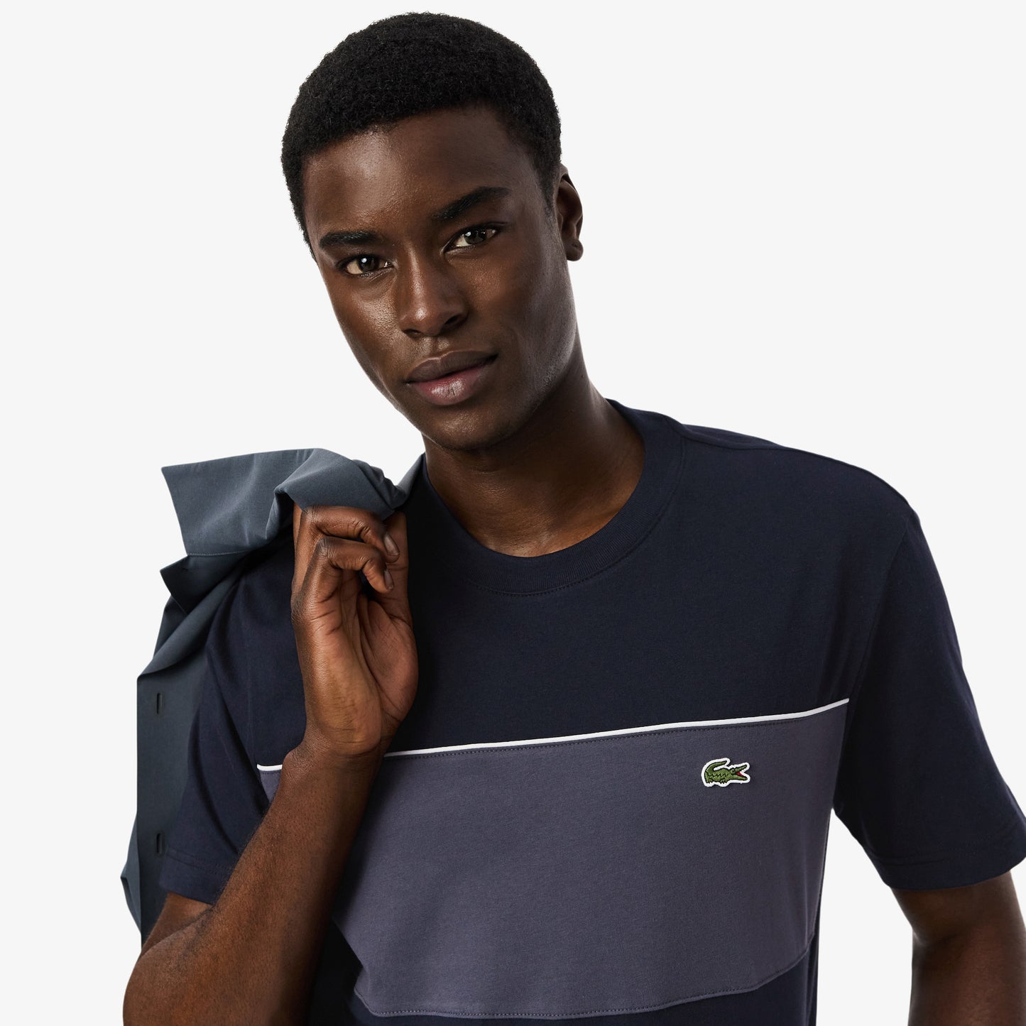 Camiseta De Algodón Con Bloques De Color