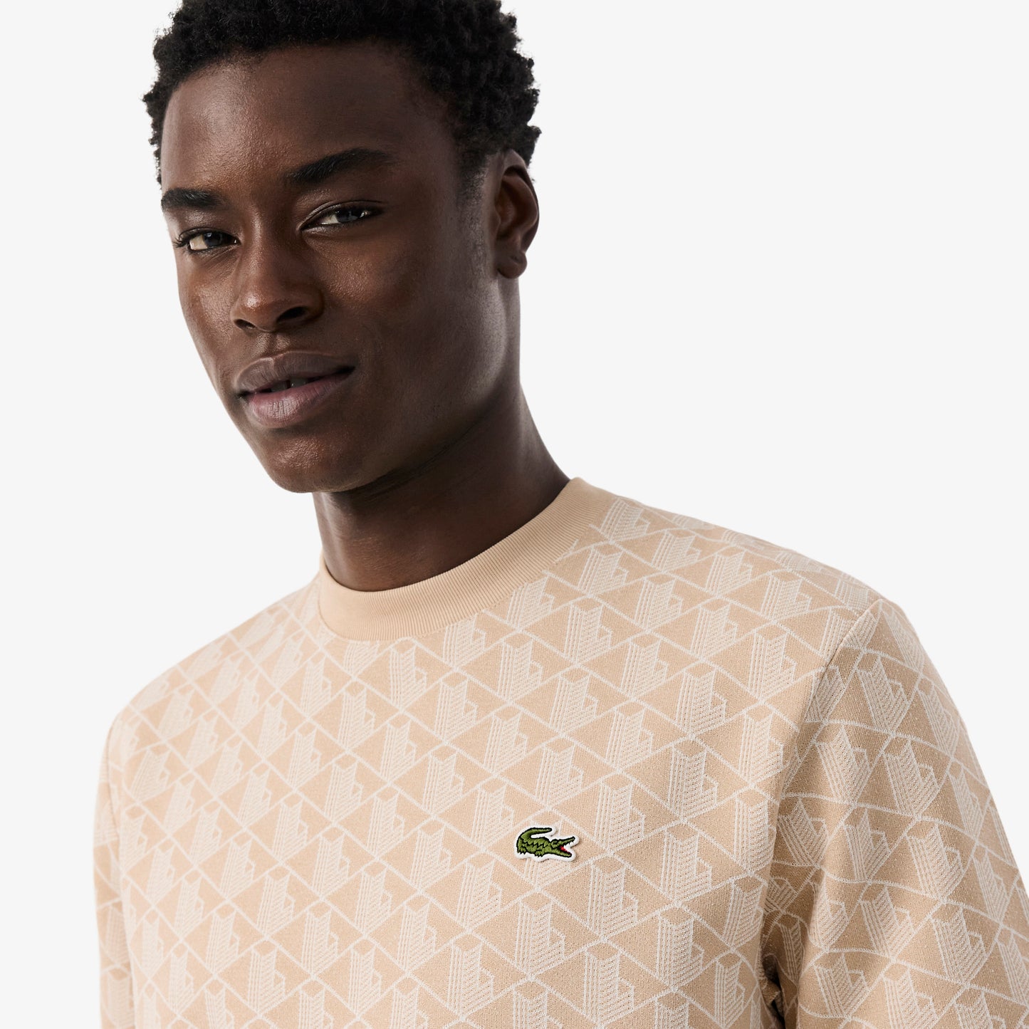 Camiseta De Jacquard Con Monograma