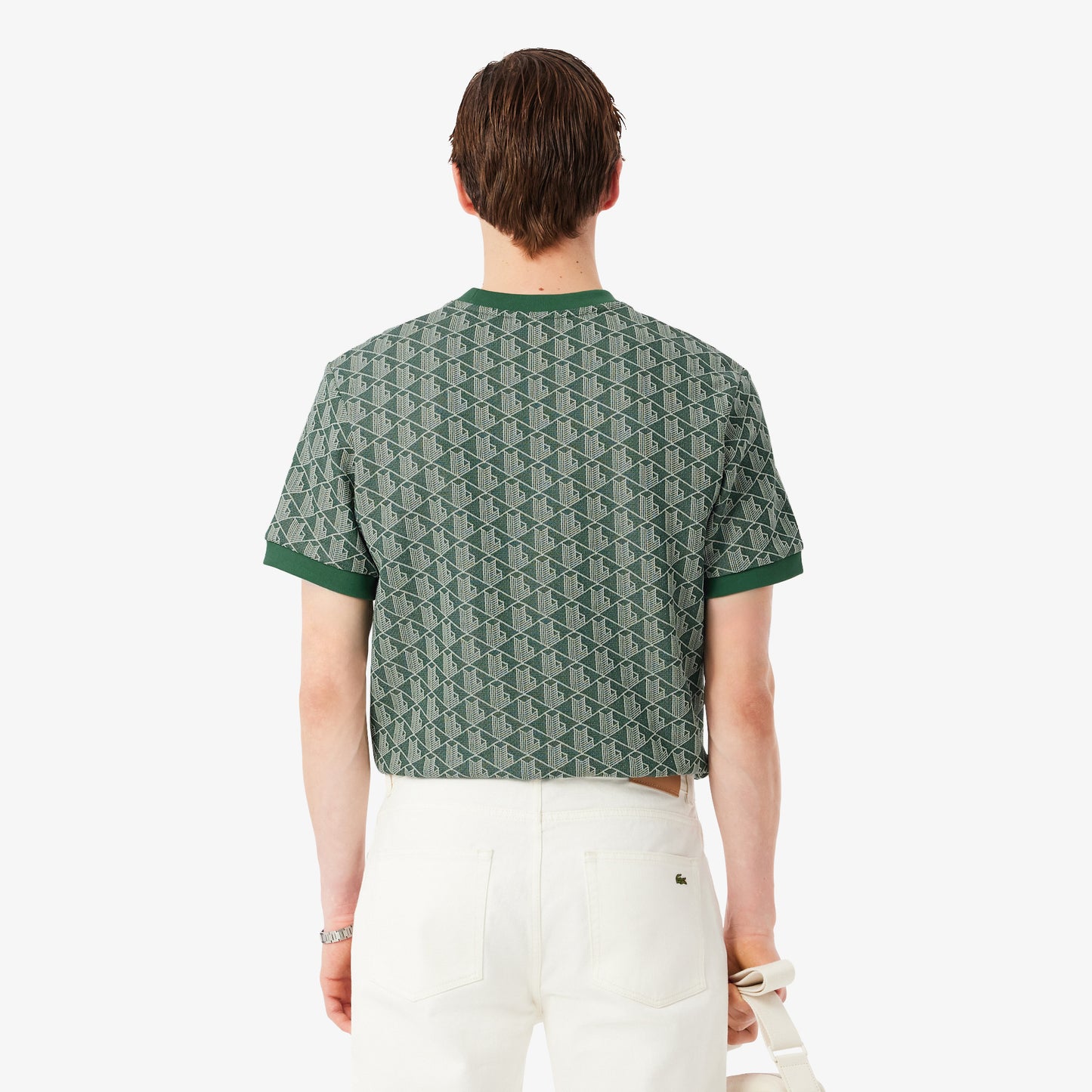 Camiseta De Jacquard Con Monograma