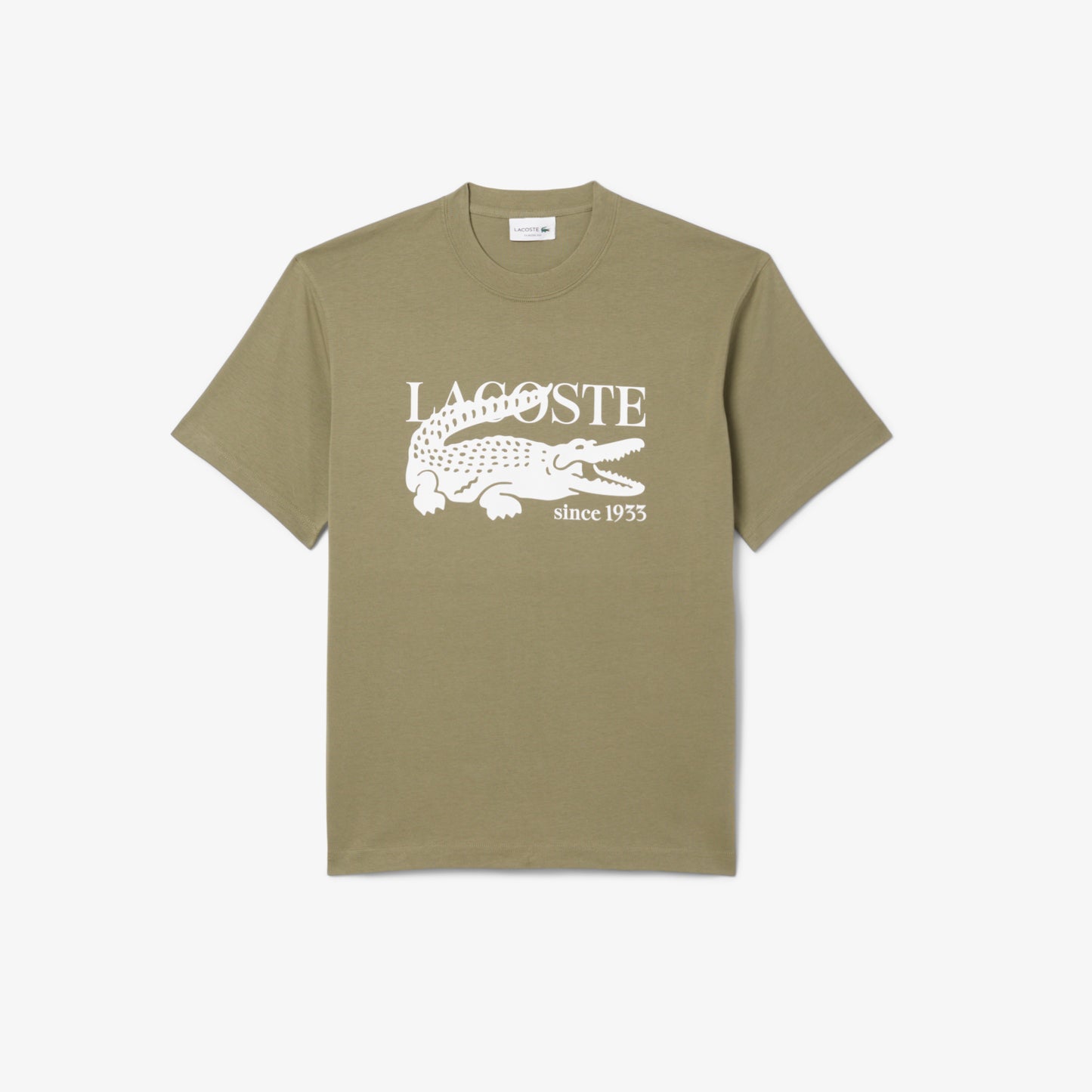 Camiseta De Algodón De Fit Clásico Con Estampado