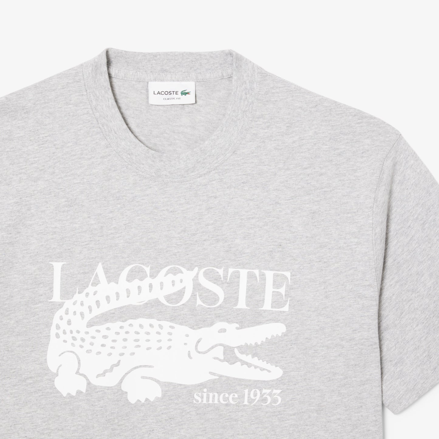 Camiseta De Algodón De Fit Clásico Con Estampado