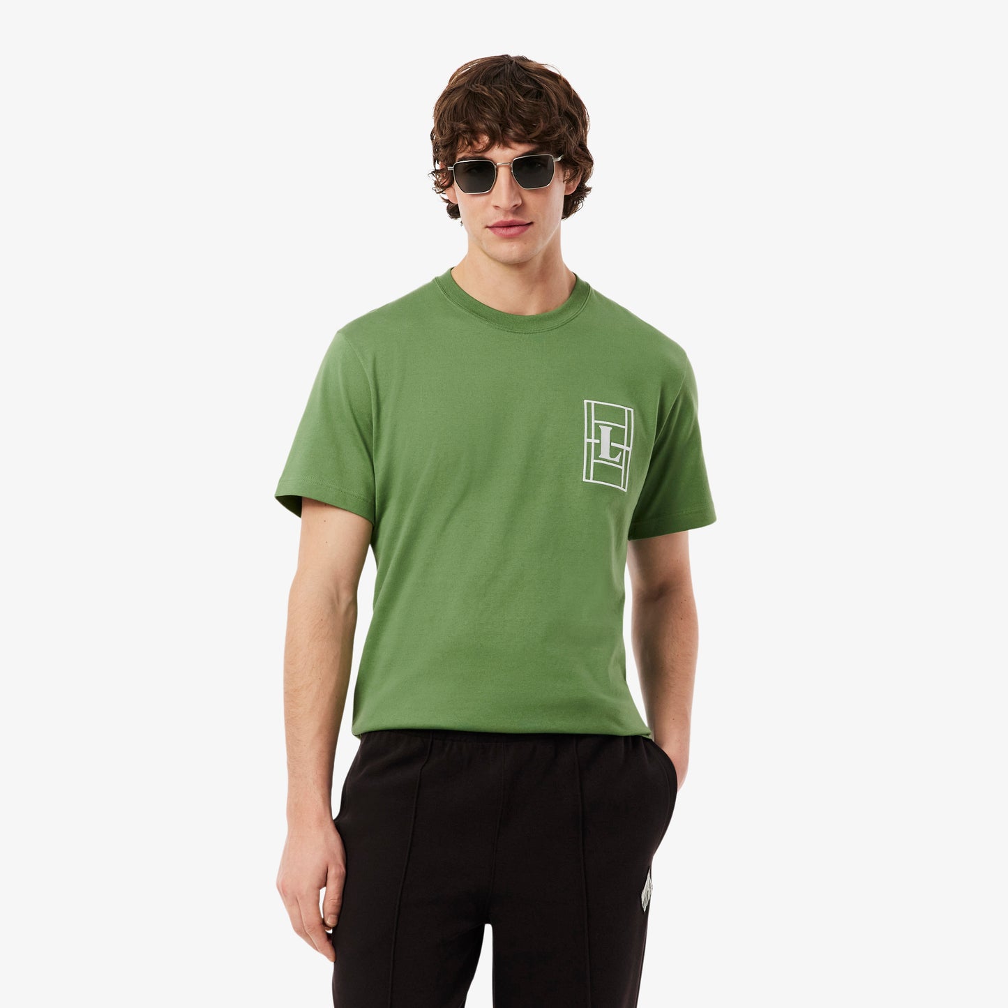 Camiseta De Punto Jersey Grueso Con Bordado