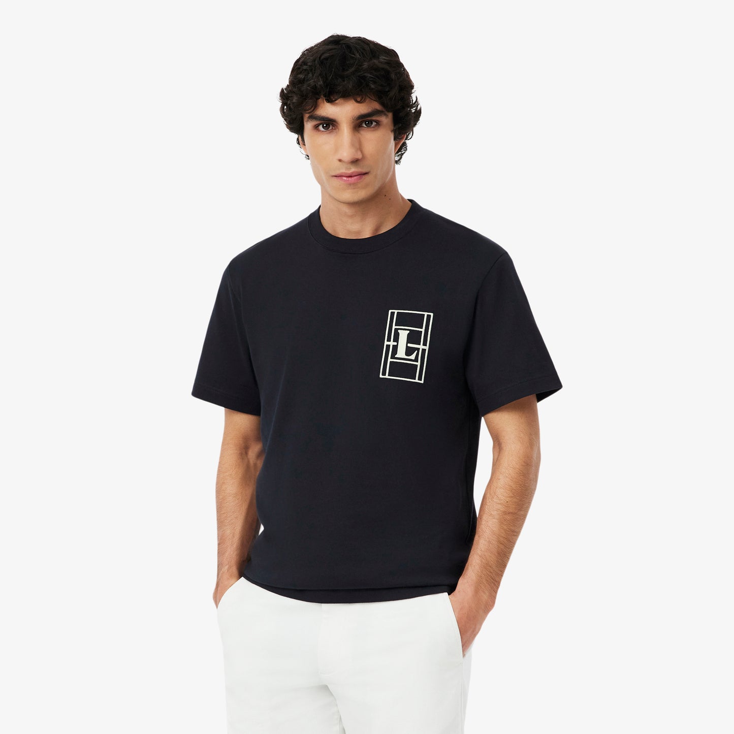Camiseta De Punto Jersey Grueso Con Bordado