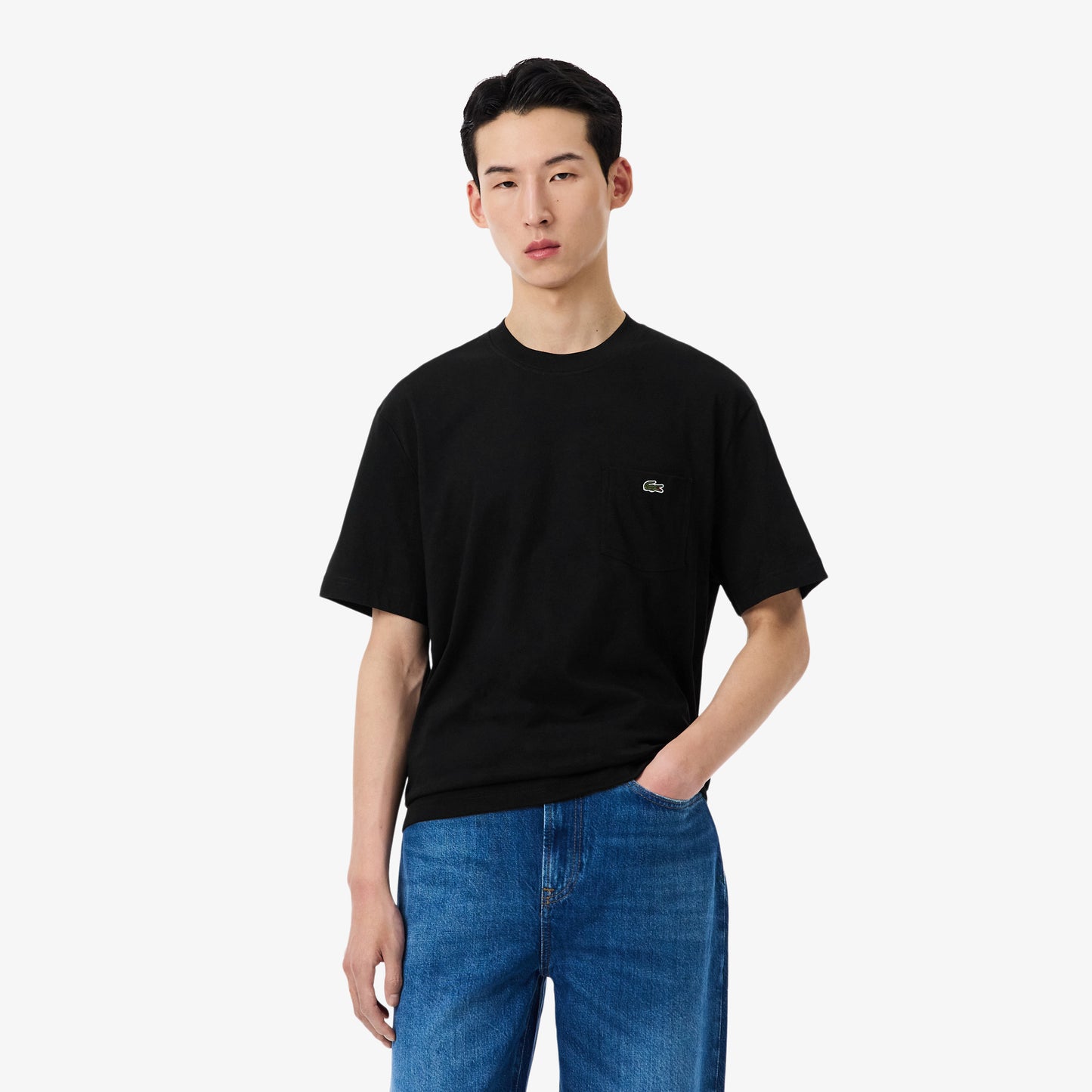 Camiseta De Algodón Con Bolsillo
