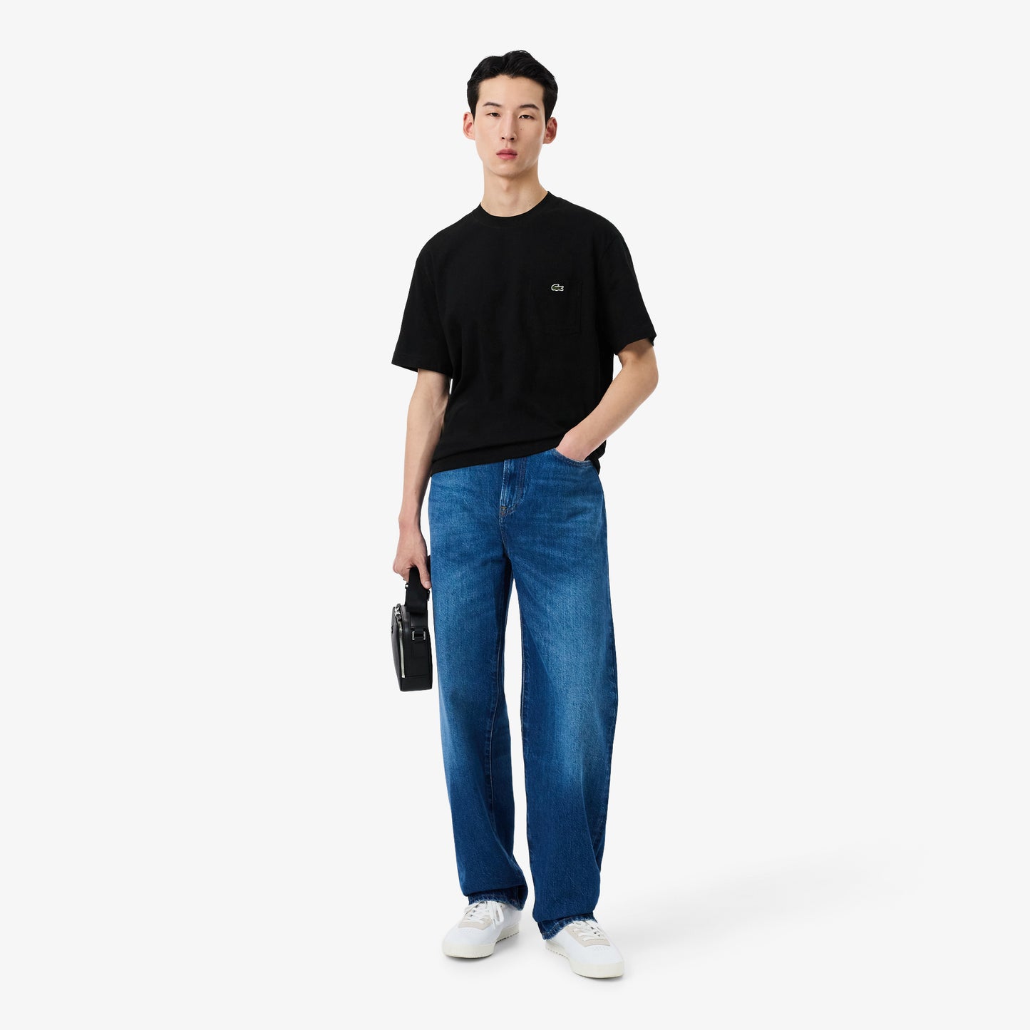 Camiseta De Algodón Con Bolsillo