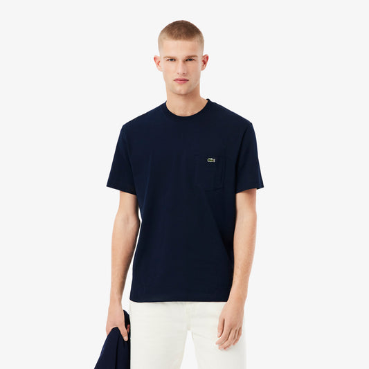 Camiseta De Algodón Con Bolsillo